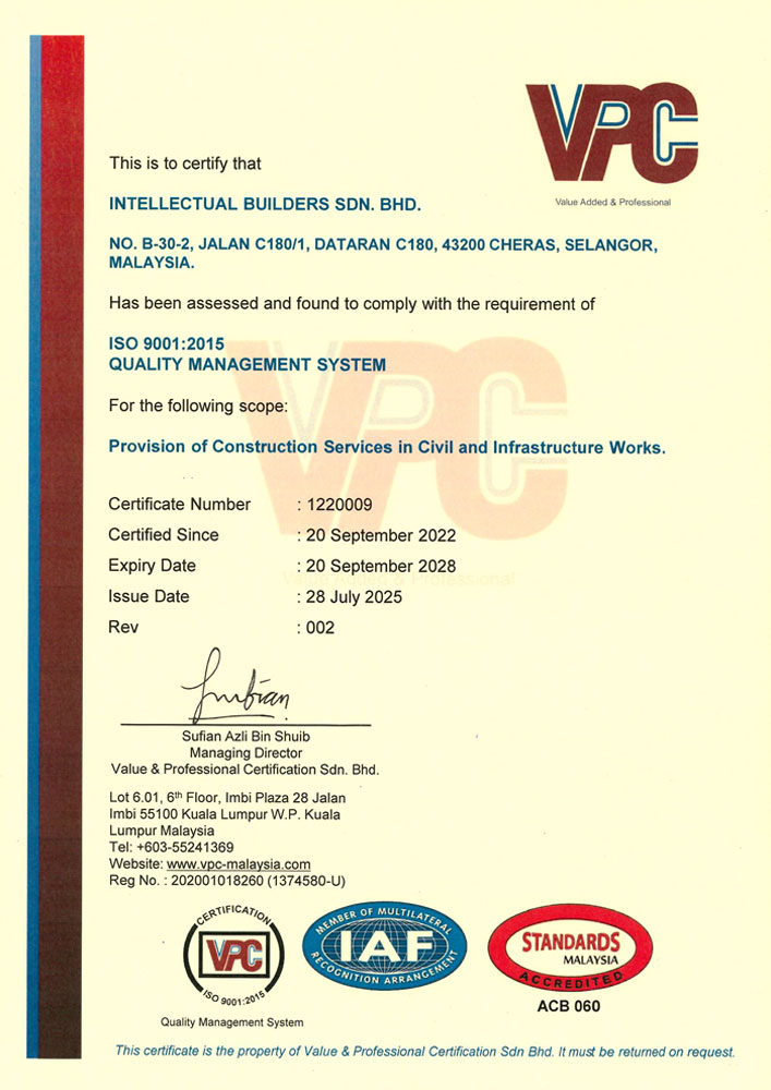 ISO 9001:2015 Certification